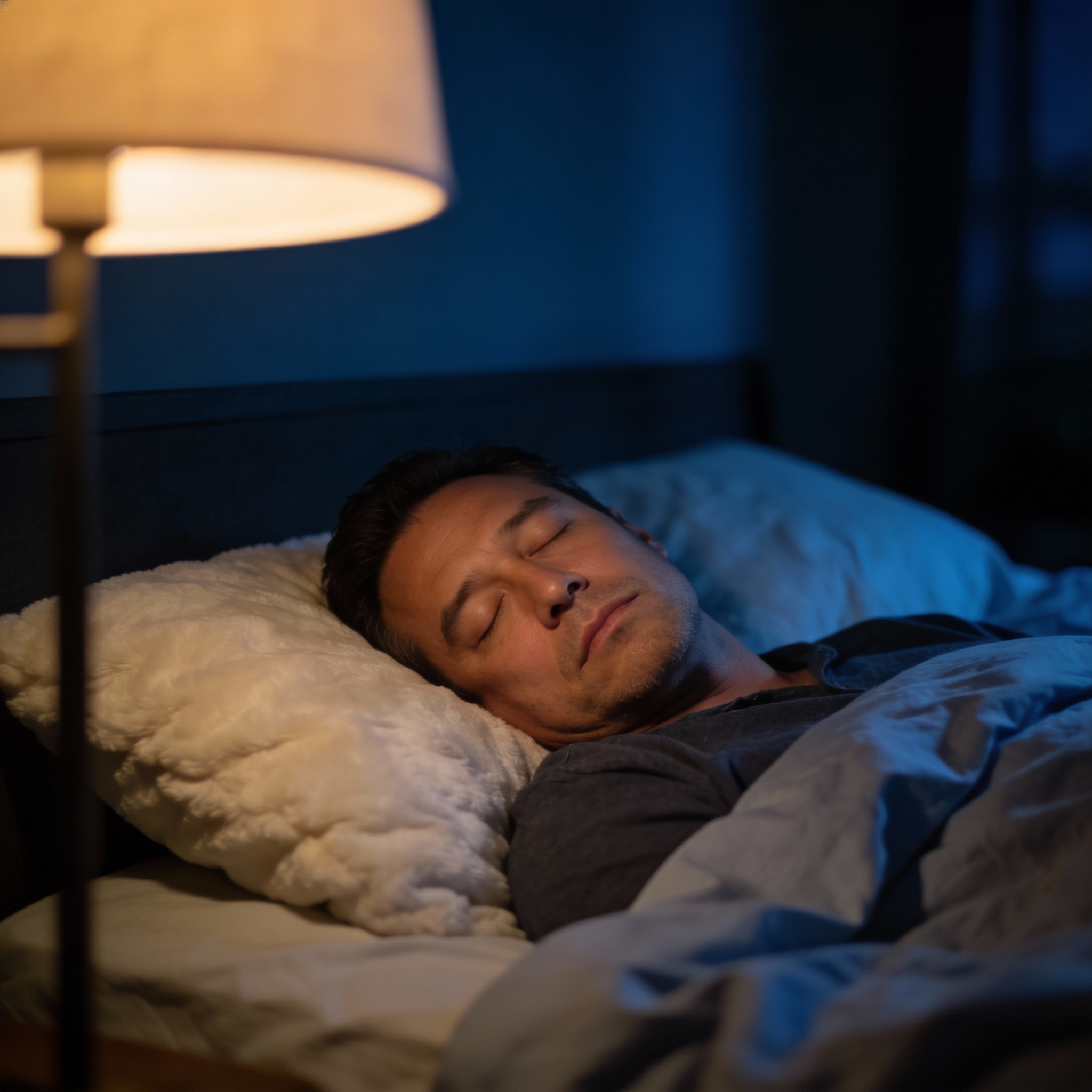 Homme qui dort, phases de sommeil compléter, sommeil profond