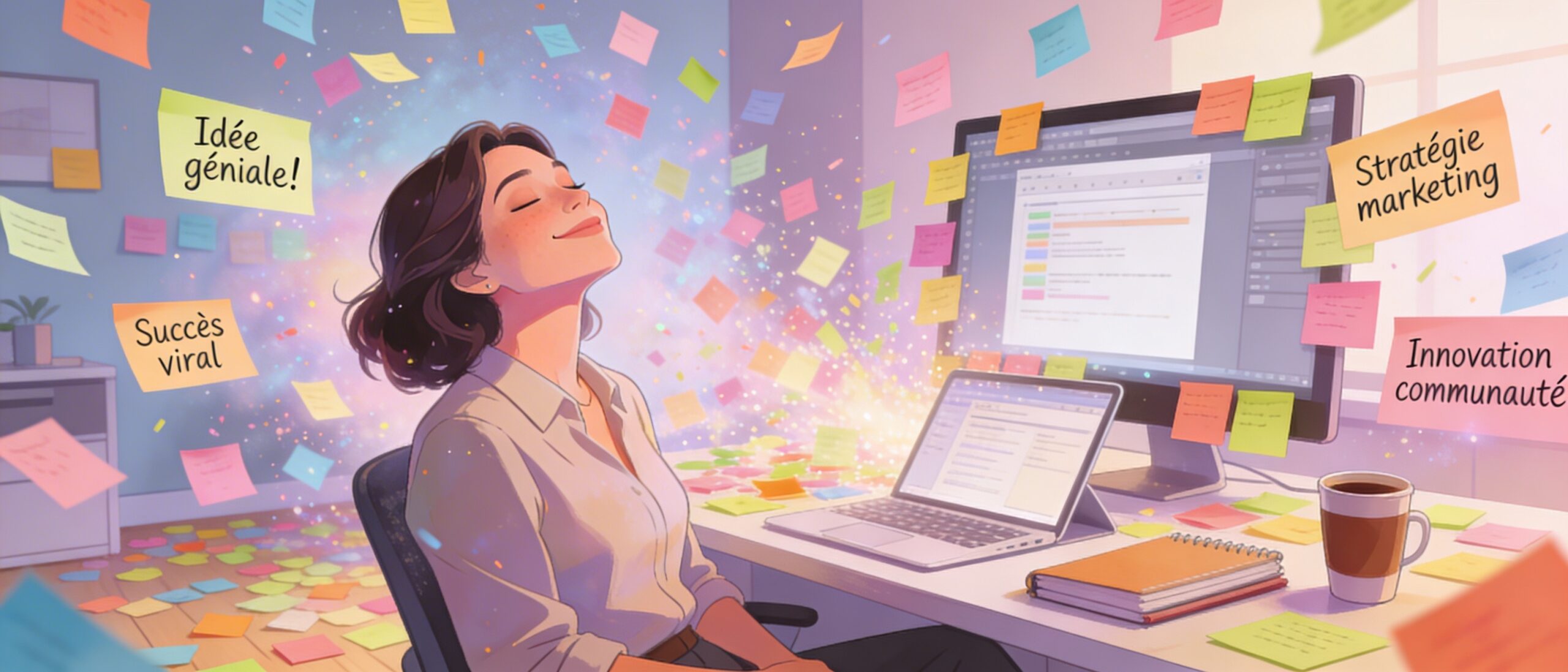 Créativité, idées, travail, performance
