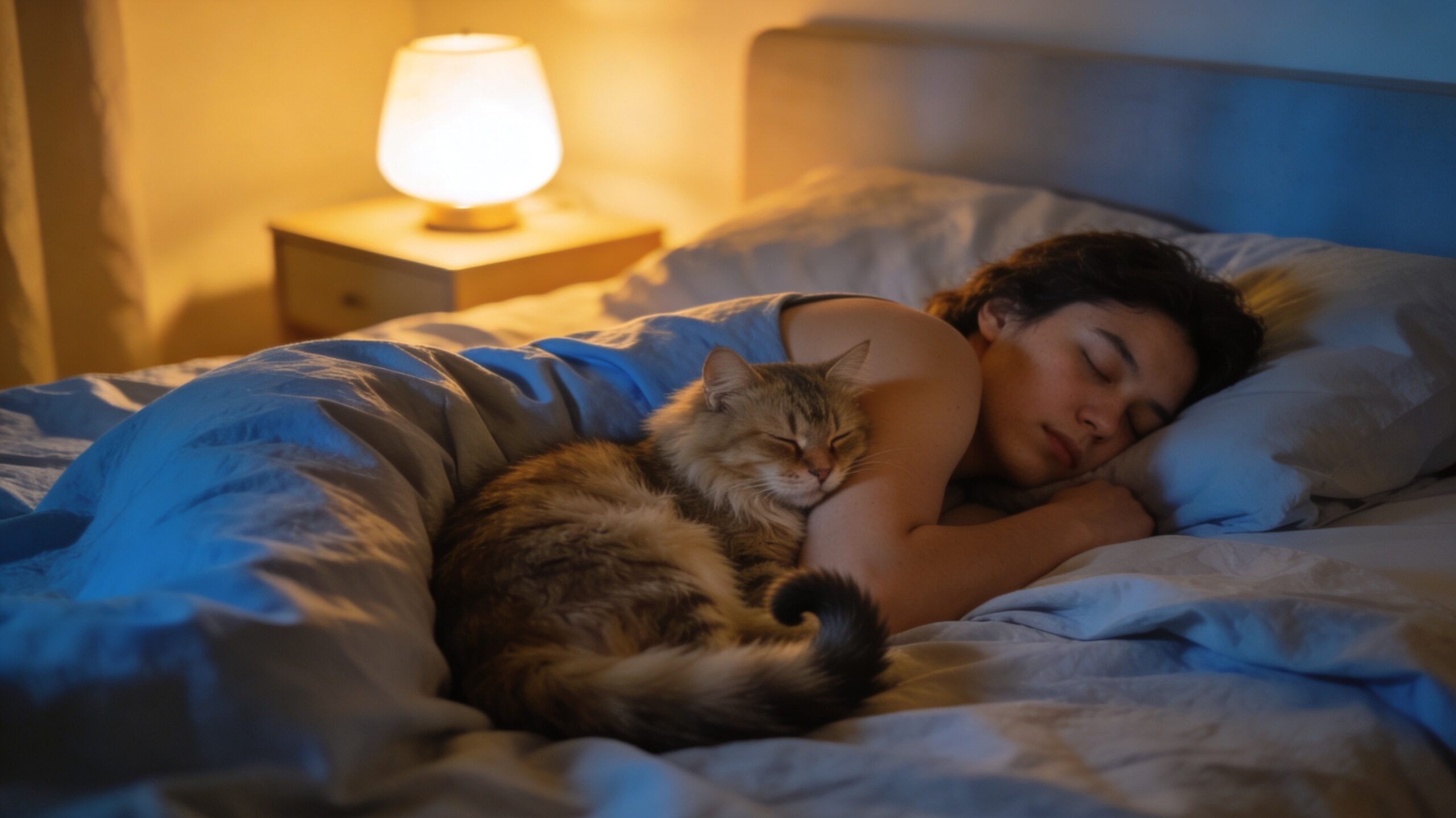 Dormir, animal, sommeil, chat