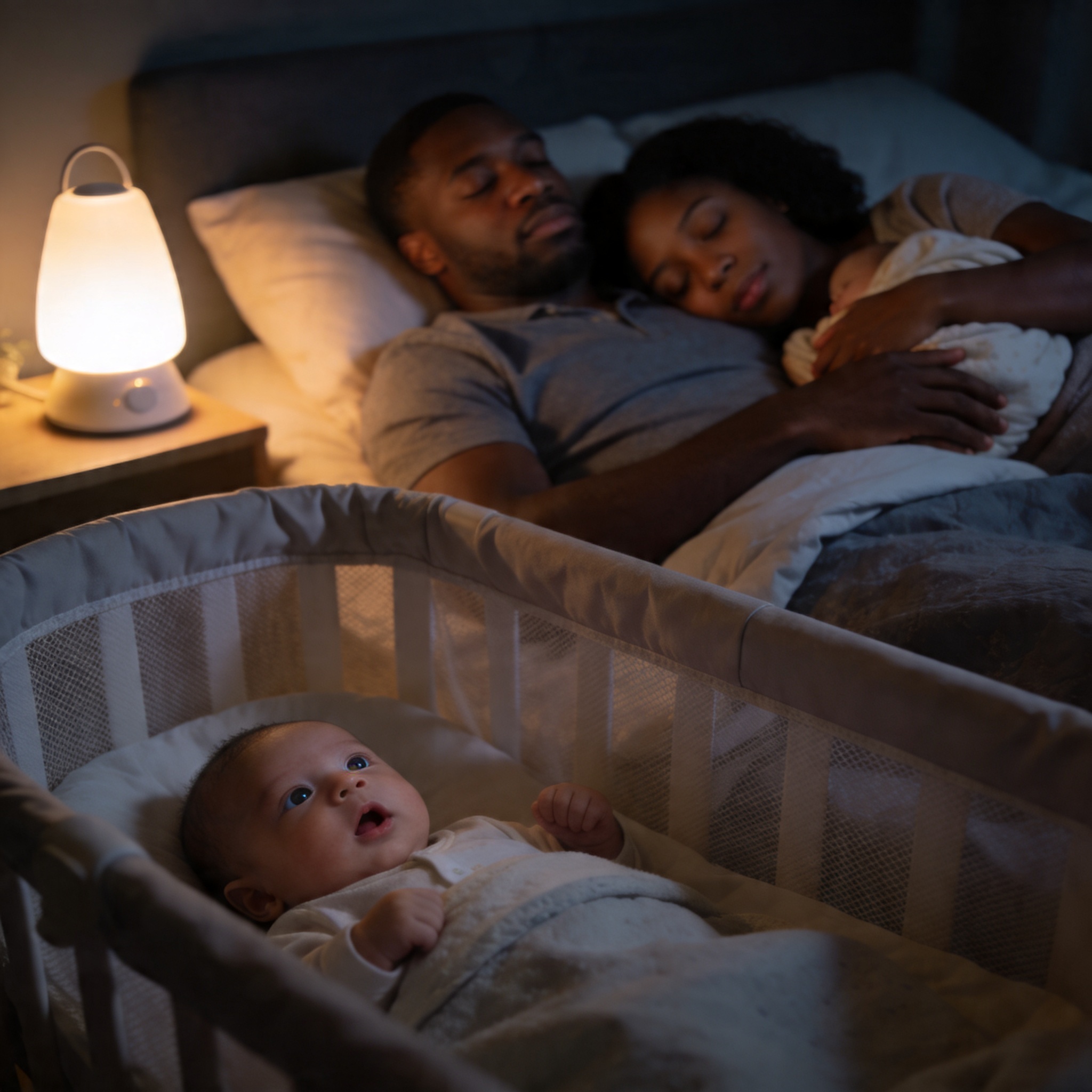 Sommeil avec un bébé, difficulté à dormir, jeune parent