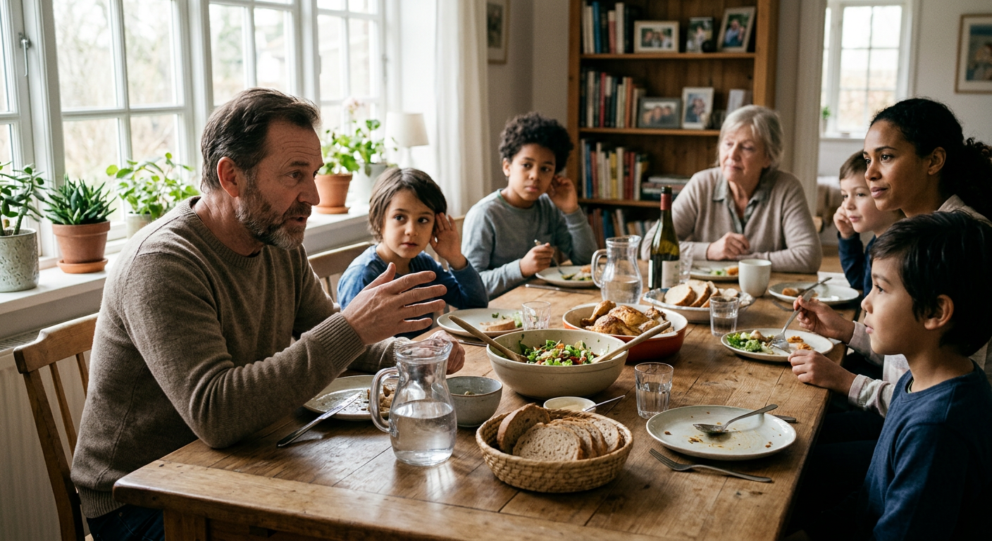 Repas de famille, explication, disucssion